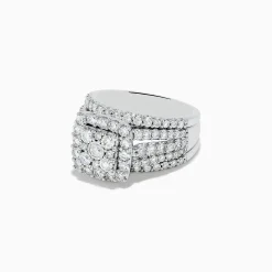 BH Multi Bouquet 14K White Gold Diamond Ring Set | Rings