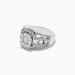 Effy Jewelry Bouquet 14K White Gold Diamond Cluster Ring 1.98 TCW | Rings