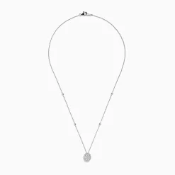 Effy Jewelry Bouquet 14K White Gold Diamond Stationary Pendant | Necklaces & Pendants