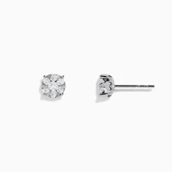 BH Multi Bouquet 14K White Gold Diamond Cluster Earrings, 0.52 TCW | Earrings