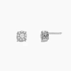 Effy Jewelry Bouquet 14K White Gold Diamond Cluster Stud Earrings, 0.50 TCW | Earrings