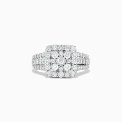 BH Multi Bouquet 14K White Gold Diamond Ring Set | Rings
