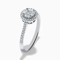 Effy Jewelry Bouquet 14K White Gold Diamond Cluster Ring | Rings