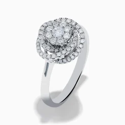 Effy Jewelry Bouquet 14K White Gold Diamond Spiral Ring | Rings