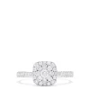 Effy Jewelry Bouquet 14K White Gold Square Shaped Diamond Cluster Ring, 0.63 TCW | Rings