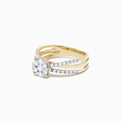 BH Multi Bouquet 14K Yellow Gold Diamond Cluster Ring, 0.39 TCW | Rings