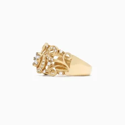 Effy Jewelry Bouquet 14K Yellow Gold Diamond Filigree Ring, 0.53 TCW | Rings