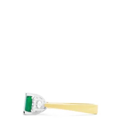 Effy Jewelry Brasilica 14K 2-Tone Gold Emerald and Diamond Ring, 1.36 TCW | Rings
