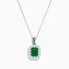 Effy Jewelry Brasilica 14K Two-Tone Gold Emerald and Diamond Pendant | Necklaces & Pendants