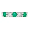 Effy Jewelry Brasilica 14K White Gold Emerald and Diamond Ring, 0.95 TCW | Rings