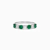 Effy Jewelry Brasilica 14K White Gold Emerald and Diamond Ring, 1.12 TCW | Rings