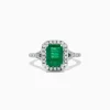 BH Multi Brasilica 14K White Gold Emerald and Diamond Ring, 2.81 TCW | Rings