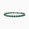 Effy Jewelry Brasilica 14K White Gold Emerald Tennis Bracelet | Bracelets