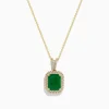 BH Multi Brasilica 14K Yellow Gold Emerald and Diamond Pendant | Necklaces & Pendants