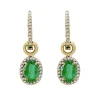 Effy Jewelry Brasilica 14K Yellow Gold Emerald and Diamond Earrings, 1.78 TCW | Earrings