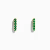 Effy Jewelry Brasilica 14K Yellow Gold Emerald Huggie Earrings | Earrings