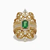 Effy Jewelry Brasilica 14K Yellow Gold Emerald and Diamond Ring, 1.68 TCW | Rings