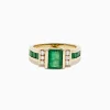 BH Multi Brasilica 14K Yellow Gold Emerald and Diamond Ring, 2.26 TCW | Rings