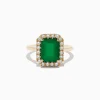 Effy Jewelry Brasilica 14K Yellow Gold Emerald and Diamond Ring | Rings