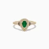 Effy Jewelry Brasilica 14K Yellow Gold Emerald, White and Espresso Diamond Ring | Rings