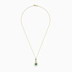 Effy Jewelry Brasilica 14K Yellow Gold Emerald and Diamond Pendant, 1.43 TCW | Necklaces & Pendants