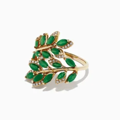 BH Multi Brasilica 14K Yellow Gold Emerald and Diamond Ring, 2.78 TCW | Rings