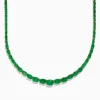 Effy Jewelry Brasillica 14K Yellow Gold Emerald Graduated Eternity Necklace | Necklaces & Pendants