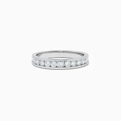 effyjewelry.com Bridal 14K White Gold Channel Set Diamond Band, 0.49 TCW | Rings
