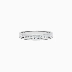 effyjewelry.com Bridal 14K White Gold Channel Set Diamond Band, 0.24 TCW | Rings