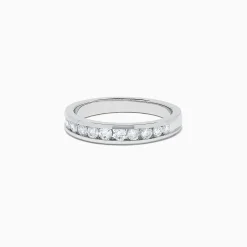 effyjewelry.com Bridal 14K White Gold Channel Set Diamond Band, 0.49 TCW | Rings