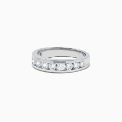 effyjewelry.com Bridal 14K White Gold Channel Set Diamond Band, 0.98 TCW | Rings