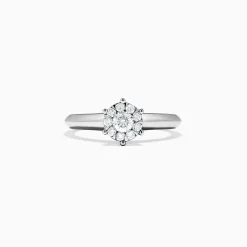 Effy Jewelry Bridal 14K White Gold Diamond Ring, 0.39 TCW | Rings