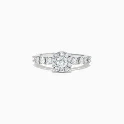 BH Multi Bridal 14K White Gold Diamond Cluster Ring and Band Set, 1.77 TCW | Rings