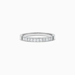 effyjewelry.com Bridal 14K White Gold Prong Set Diamond Band, 0.24 TCW | Rings