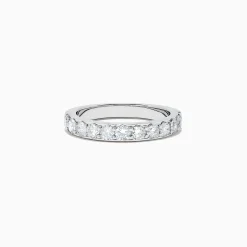 effyjewelry.com Bridal 14K White Gold Prong Set Diamond Band, 0.98 TCW | Rings