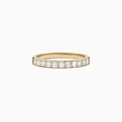 effyjewelry.com Bridal 14K Yellow Gold Prong Set Diamond Band, 0.49 TCW | Rings