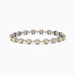 Effy Jewelry Canare 18K Gold Yellow u0026 White Diamond Tennis Bracelet, 4.71 TCW | Bracelets