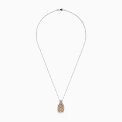 Effy Jewelry Canare 14K 2-Tone Gold Yellow and White Diamond Pendant | Necklaces & Pendants