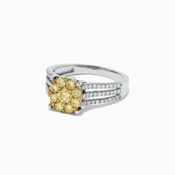 BH Multi Canare 14K 2-Tone Gold Yellow Diamond Bouquet Ring, 1.00 TCW | Rings