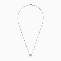 BH Multi Canare 18K 2-Tone Gold Yellow u0026 White Diamond Necklace, 0.68 TCW | Necklaces & Pendants
