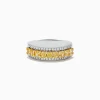 Effy Jewelry Canare 18k Two Tone Gold Cushion Cut Yellow Diamond Band 1.70 TCW | Rings