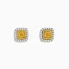 Effy Jewelry Canare 18K Two Tone Gold White and Yellow Diamond Earrings | Earrings