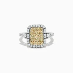 Effy Jewelry Canare` 14K Two Tone Gold White and Yellow Diamond Ring | Rings