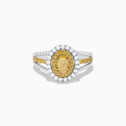 Effy Jewelry Canare 18K Two Tone Gold White and Yellow Diamond Ring | Rings