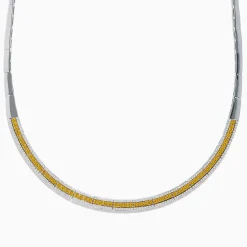Effy Jewelry Canare 14K Two Tone Gold White and Yellow Diamond Necklace | Necklaces & Pendants