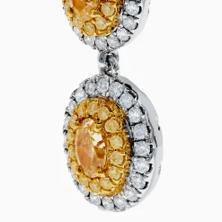 Effy Jewelry Canare 18K Two Tone Gold White u0026 Yellow Gold Earrings | Earrings