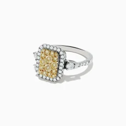 Effy Jewelry Canare` 14K Two Tone Gold White and Yellow Diamond Ring | Rings