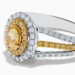 Effy Jewelry Canare 18K Two Tone Gold White and Yellow Diamond Ring | Rings