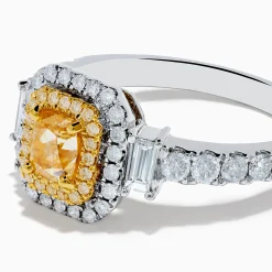 Effy Jewelry Canare 18K Two Tone Gold White u0026 Yellow Diamond Ring | Rings