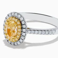 Effy Jewelry Canare 18K Two Tone Gold White u0026 Yellow Diamond Ring | Rings